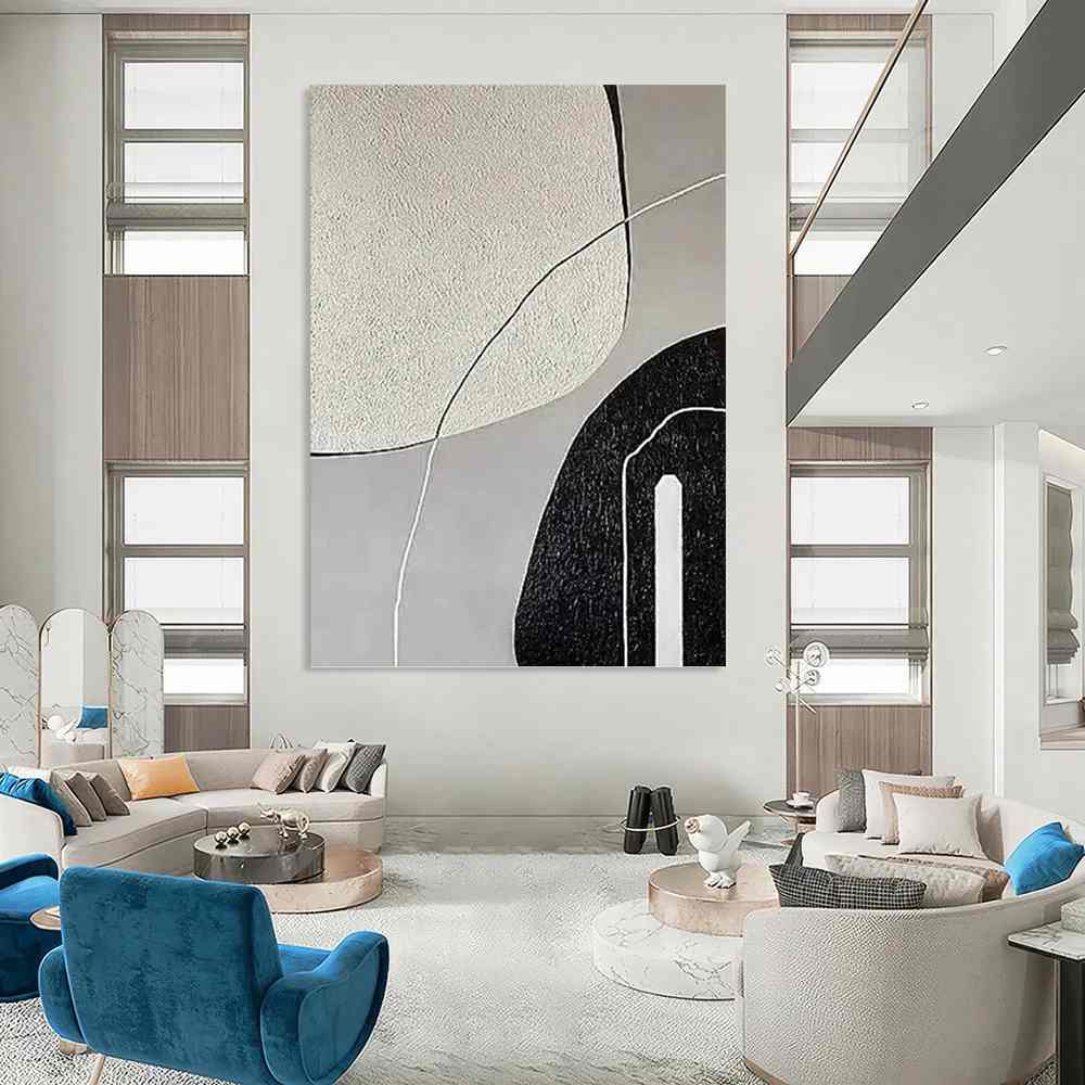 Black_Grey_White_Textured_Abstract_Wall_Art_3KY9Q wall art